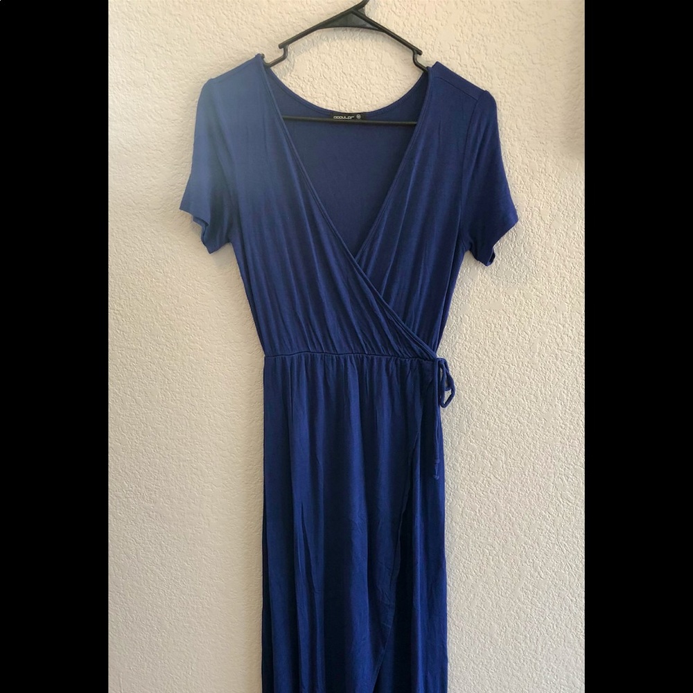 Women’s Blue Maxi Wrap Dress